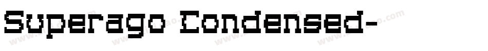 Superago Condensed字体转换